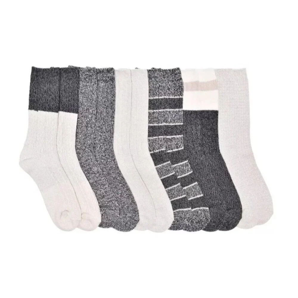 Lucky Brand 5-10 Women Super Soft Yarn Cozy Winter Boot Socks 6-Pair Shoe Socks